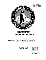 Preview for 1 page of Hoshizaki F-1000MRB Parts List