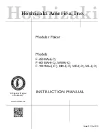 Hoshizaki F-1001MAJ Instruction Manual preview