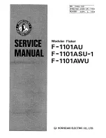 Hoshizaki F-1101ASU-1 Service Manual preview