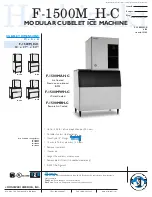 Preview for 1 page of Hoshizaki F-1500MAH(-C) Specifications