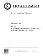 Preview for 1 page of Hoshizaki F-1501MAJ Instruction Manual