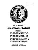 Hoshizaki F-2000MLH Service Manual preview