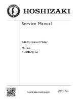 Hoshizaki F-330BAJ Service Manual preview