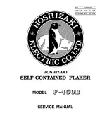 Hoshizaki F-450B Service Manual preview