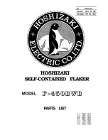 Hoshizaki F-450BWB Parts List предпросмотр