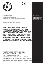 Preview for 1 page of Hoshizaki FM-300AFE-HC Installation Manual