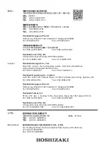 Предварительный просмотр 19 страницы Hoshizaki FTC-120 A Series Instruction Manual