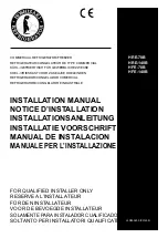 Hoshizaki HFE-140B Series Installation Manual предпросмотр