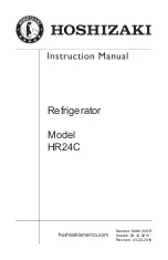 Hoshizaki HR24C Instruction Manual preview