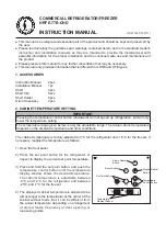 Предварительный просмотр 1 страницы Hoshizaki HRFE-77B-CHD Instruction Manual