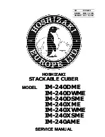 Hoshizaki IM-240AME Service Manual preview