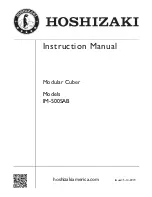 Hoshizaki IM-500SAB Instruction Manual предпросмотр