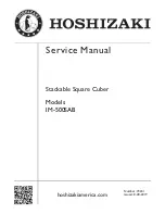 Предварительный просмотр 1 страницы Hoshizaki IM-500SAB Service Manual