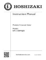 Hoshizaki KM-1100MAJ50 Instruction Manual preview