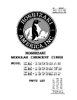 Preview for 1 page of Hoshizaki KM-1200MAB Parts List