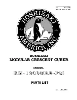 Hoshizaki KM-1200MRE-FM Parts List preview