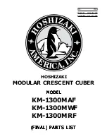 Hoshizaki KM-1300MAF Parts List preview