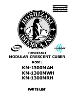 Hoshizaki KM-1300MAH Parts List preview