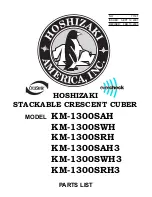 Hoshizaki KM-1300SAH Parts List preview