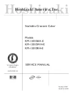 Предварительный просмотр 1 страницы Hoshizaki KM-1301SAH-E Service Manual