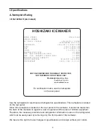 Preview for 4 page of Hoshizaki KM-1301SAH Instruction Manual