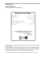 Preview for 5 page of Hoshizaki KM-1400SWH-M Instruction Manual