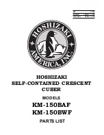 Hoshizaki KM-150BAF Parts List preview