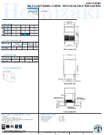 Preview for 2 page of Hoshizaki KM-151BAH Specifications