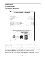 Preview for 5 page of Hoshizaki KM-2100SRH3 Instruction Manual