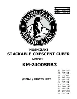 Preview for 1 page of Hoshizaki KM-2400SRB3 Final Parts List