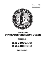 Hoshizaki KM-2400SRF3 Parts List preview