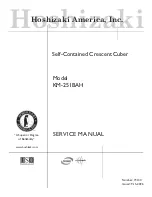 Предварительный просмотр 1 страницы Hoshizaki KM-251BAH Service Manual