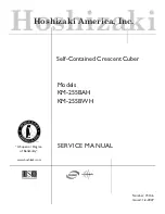 Hoshizaki KM-255BAH Service Manual preview