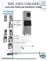 Hoshizaki KM-320MAH-E Specifications предпросмотр