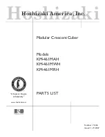 Hoshizaki KM-461MAH Parts List preview