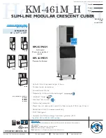 Preview for 1 page of Hoshizaki KM-461MAH Specifications