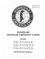 Hoshizaki KM-500MAE Instruction Manual preview