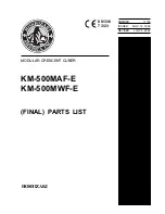 Hoshizaki KM-500MAF-E Parts List preview