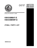 Preview for 1 page of Hoshizaki KM-500MAF-E Parts List