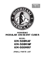 Предварительный просмотр 1 страницы Hoshizaki KM-500MAF Parts List