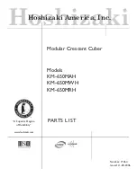 Предварительный просмотр 1 страницы Hoshizaki KM-650MAH Parts List