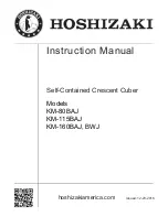 Preview for 1 page of Hoshizaki KM-80BAJ Instruction Manual