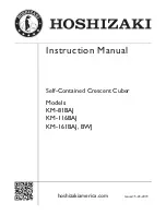 Hoshizaki KM-81BAJ Instruction Manual preview