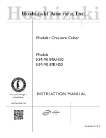 Preview for 1 page of Hoshizaki KM-901MAH50 Instruction Manual