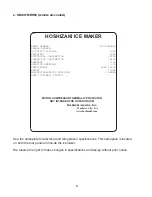 Preview for 6 page of Hoshizaki KM-901MAH50 Instruction Manual