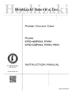 Preview for 1 page of Hoshizaki KMD-460MAH Instruction Manual