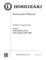 Предварительный просмотр 1 страницы Hoshizaki KMD-460MAJ Instruction Manual