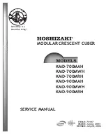 Hoshizaki KMD-700MAH Service Manual preview