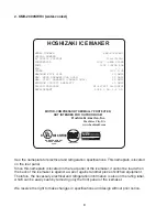 Preview for 6 page of Hoshizaki KMH-2000SRH Instruction Manual