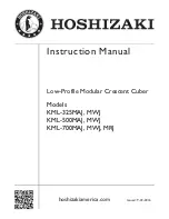 Hoshizaki KML-325MAJ Instruction Manual предпросмотр